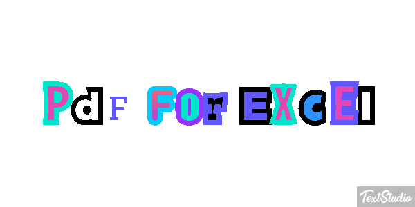 Pdf For Excel Effet de texte