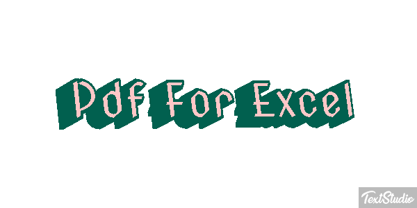 Pdf For Excel Effet de texte