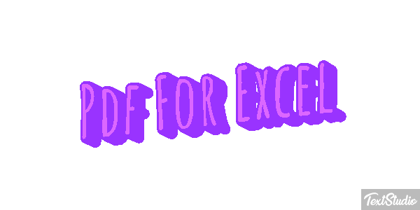 Pdf For Excel Effet de texte