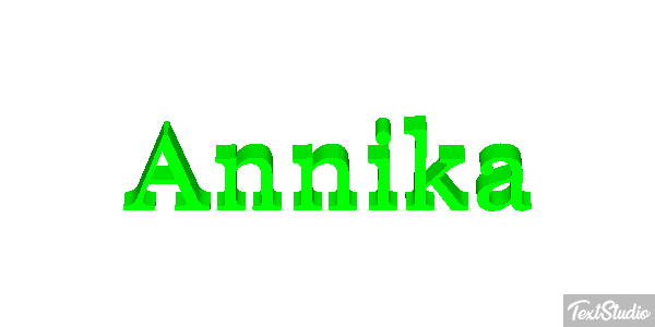 Annika Texteffekt