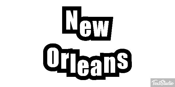 New Orleans Effetto testo
