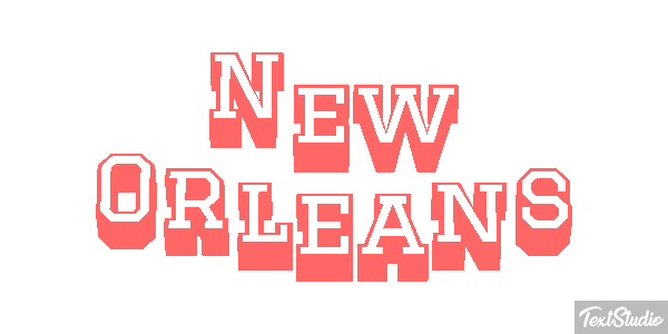 New Orleans Effetto testo