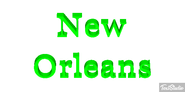 New Orleans Effetto testo