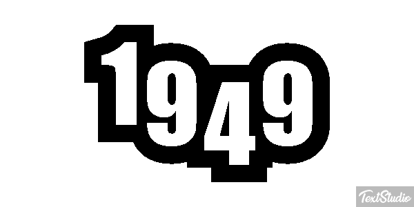 1949 Text effect