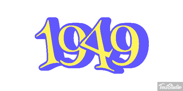 1949 Text effect