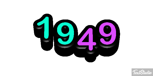 1949 Text effect