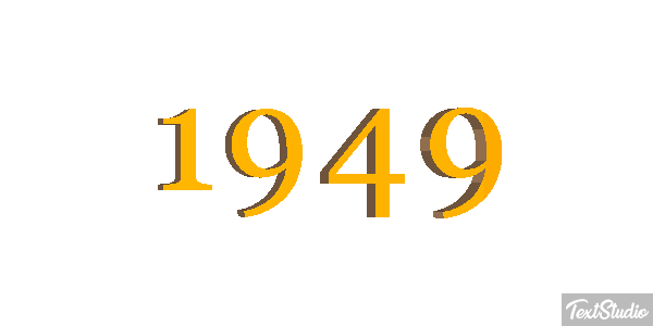 1949 Text effect