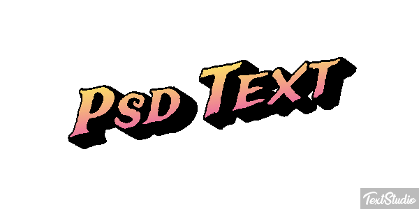 Psd Text Efekt tekstowy