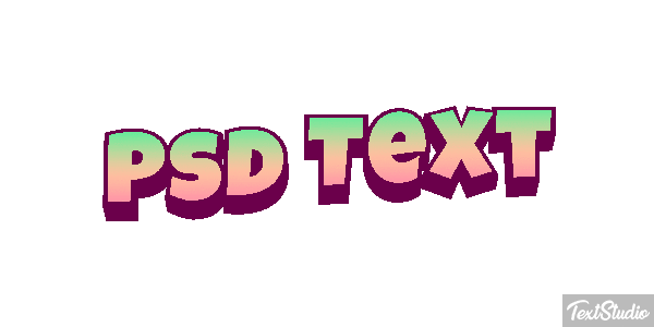 Psd Text Efekt tekstowy