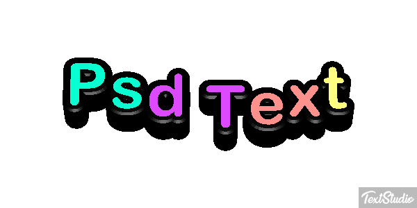 Psd Text Efekt tekstowy