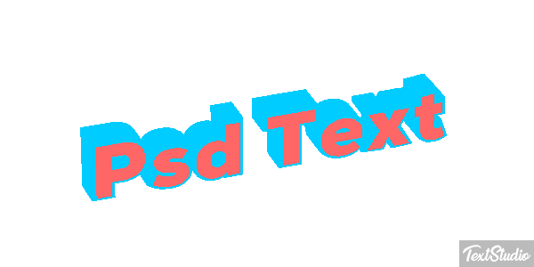 Psd Text Efekt tekstowy