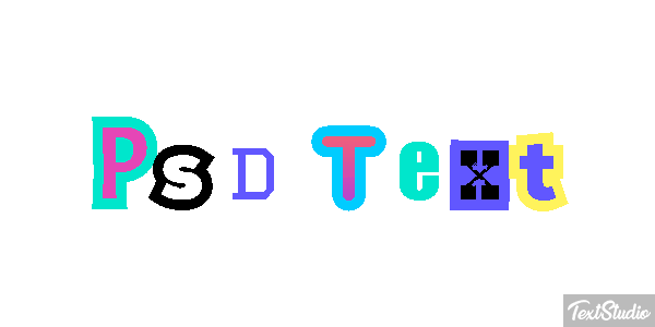 Psd Text Efekt tekstowy