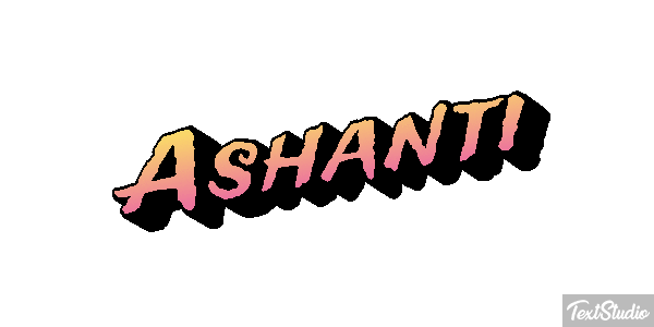 Ashanti Text effect