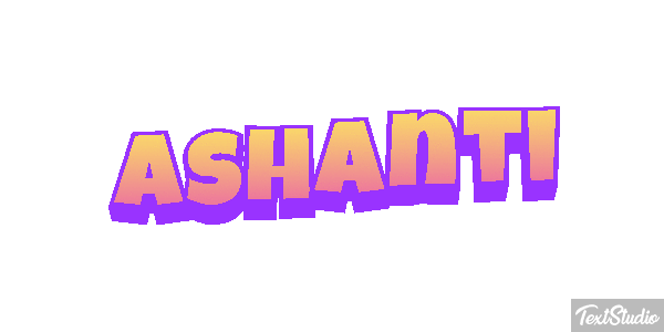 Ashanti Text effect