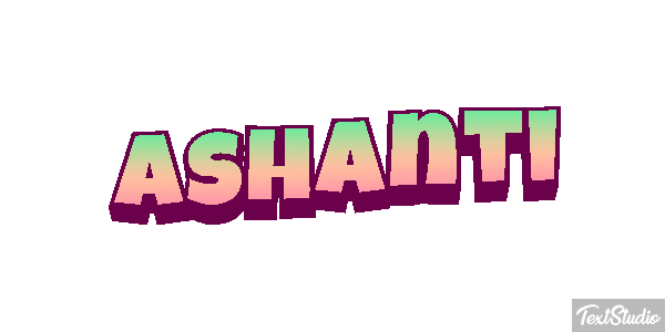 Ashanti Text effect