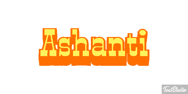 Ashanti Text effect
