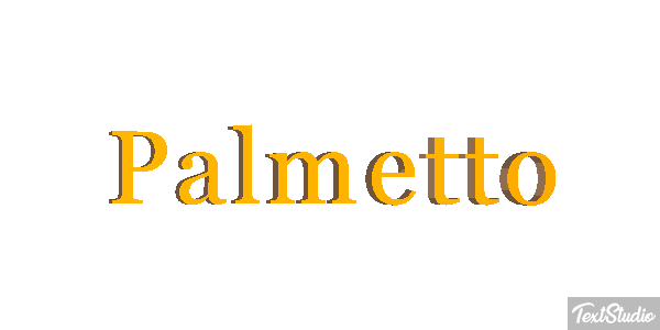 Palmetto Effetto testo