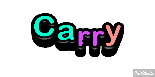 Carry Effetto testo