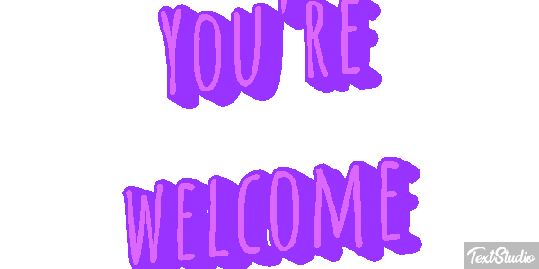 You're Welcome Text effect