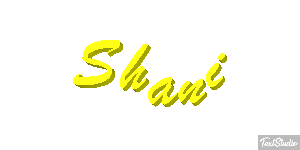 Shani Text effect