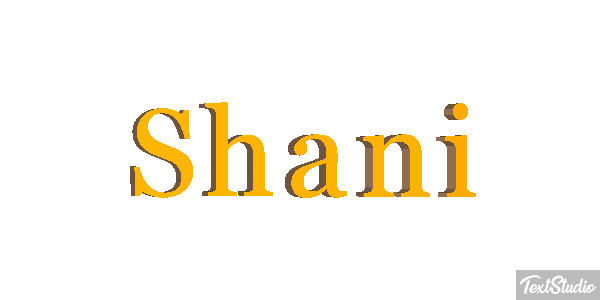 Shani Text effect