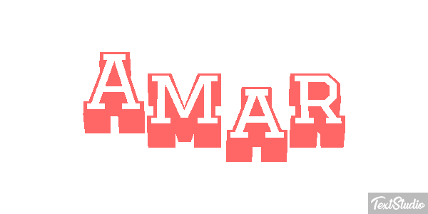 Amar Text effect