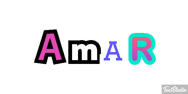 Amar Text effect