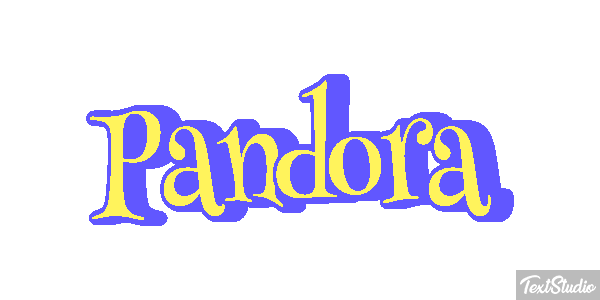 Pandora Text effect