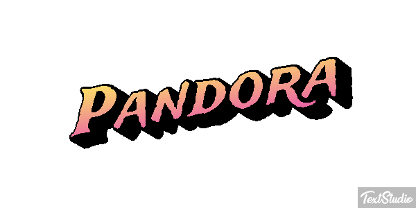 Pandora Text effect