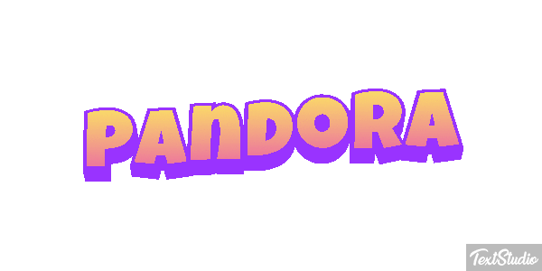 Pandora Text effect