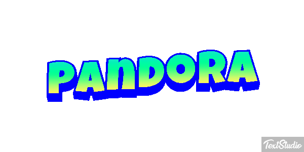 Pandora Text effect