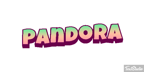 Pandora Text effect