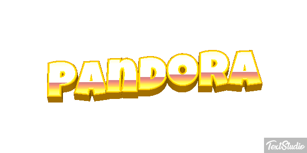 Pandora Text effect