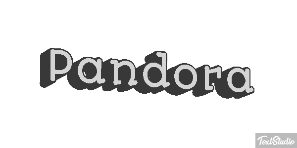 Pandora Text effect
