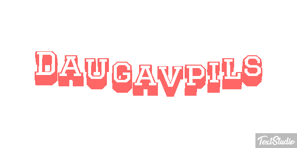 Daugavpils テキスト効果