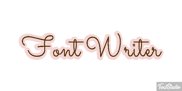 Font Writer Text effect