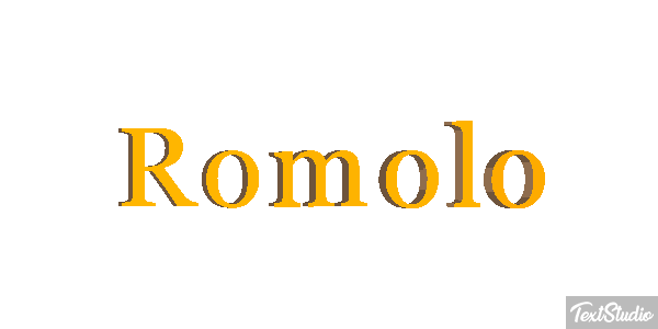 Romolo Efecto de texto