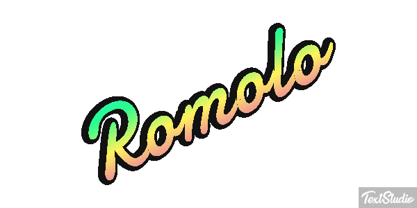 Romolo Efecto de texto