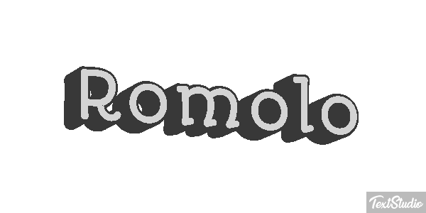 Romolo Efecto de texto