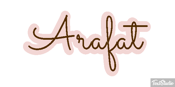 Arafat Text effect