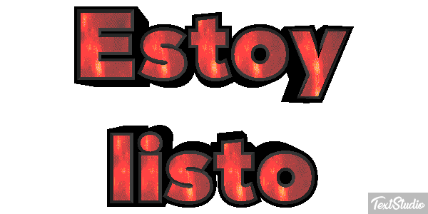Estoy listo Efecto de texto