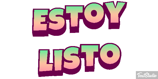 Estoy listo Efecto de texto
