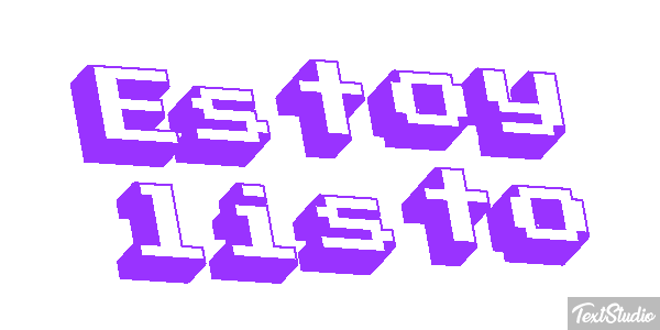 Estoy listo Efecto de texto