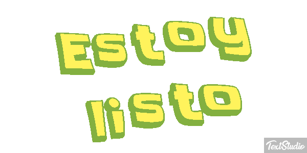 Estoy listo Efecto de texto