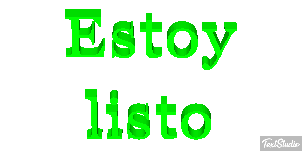 Estoy listo Efecto de texto