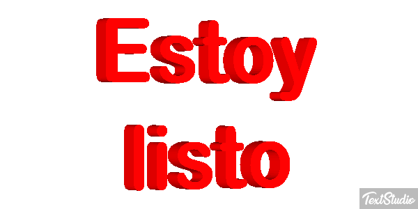 Estoy listo Efecto de texto
