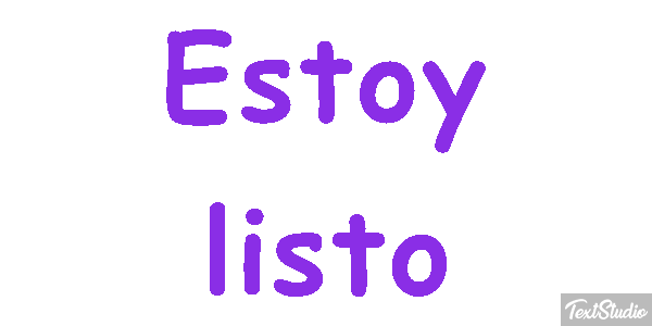Estoy listo Efecto de texto