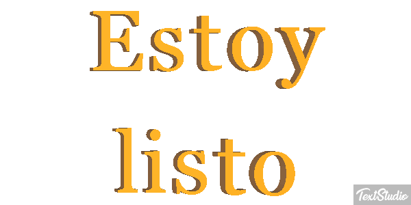 Estoy listo Efecto de texto