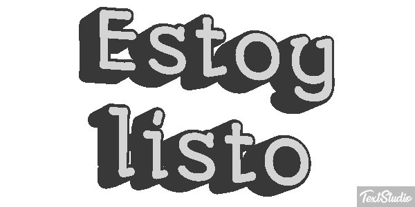 Estoy listo Efecto de texto