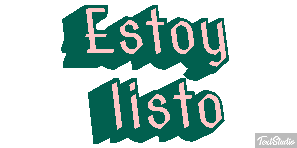 Estoy listo Efecto de texto